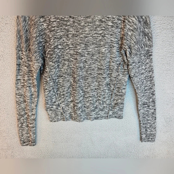 Moth Anthropologie Womens Black & Ivory Marbled Turtle Neck Sweater Sz S - Picture 12 of 16